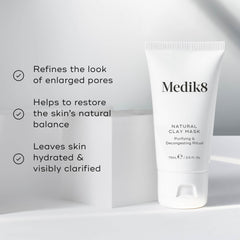 Beneficios Medik8 Natural Clay Mask poros