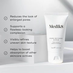 Beneficios Medik8 Pore Refining Scrub poros