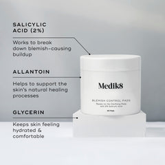 Ingredientes Medik8 Blemish Control Pads ácido salicílico