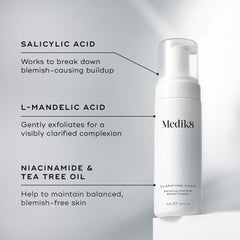 Ingredientes Medik8 Clarifying Foam ácido salicílico