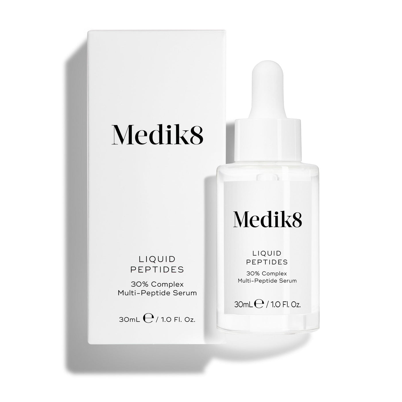 Medik8 Liquid Peptides 30ml complejo péptidos tecnología drón packshot