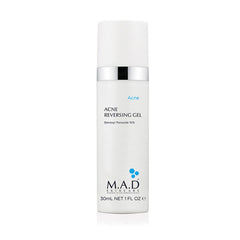 Frasco de Acne Reversing Gel 10% M.A.D. para acné moderado a severo