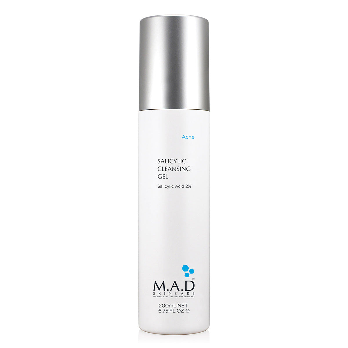 M.A.D. Salicylic Cleansing Gel limpiador 200 ml con 2% ácido salicílico para acné