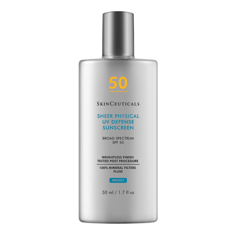 SkinCeuticals Sheer Physical UV Defense SPF 50 50ml protector solar mineral transparente packshot