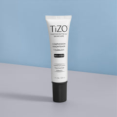 Comparativa antes y después con TIZO Complexion Brightener piel uniforme