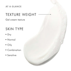 Textura cremosa Gentle Cleanser sobre piel humedecida