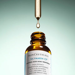 Ingredientes clave de Silymarin CF: 15% vitamina C, 0.5% silimarina, 0.5% ferúlico, 0.5% salicílico