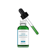 Frasco gotero de Phyto Corrective Gel abierto mostrando textura gel-suero