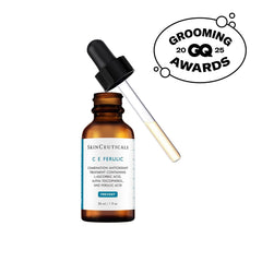 Frasco gotero de SkinCeuticals C E Ferulic abierto mostrando aplicador
