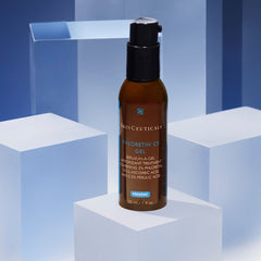 Ingredientes activos de Phloretin CF Gel: 10% vitamina C, 2% floretina, 0.5% ácido ferúlico