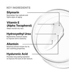 Ingredientes clave de AOX+ Lip Repair: vitamina E, silimarina, ácido hialurónico y alantoína