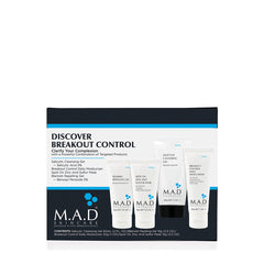 Set de viaje M.A.D. para piel acneica con limpiador, gel y mascarilla