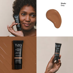 Tono profundo del TIZO Tinted Moisturizing Serum